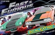 Scalextric C1309T Camaro - Challanger Fast & Furious 2 Car Analog Racing Set Limited Edition