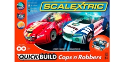 Scalextric C1323T 1/32 Analog Racing Set QUICKBUILD "Cops & Robbers"