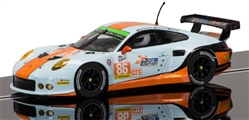 Scalextric C3732 Porsche 911 Silverstone 2015 Elms Series #86 Gulf Livery