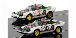 Scalextric C3894A LEGENDS LANCIA STRATOS 1976 RALLY CHAMPIONS TWINPACK - LIMITED EDITION