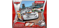 Carrera CAR62302 1/43 GO!!! Disney Cars 2 Racing Set - Silver Speeders