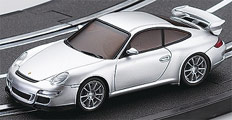 Kyosho D1431030101 1/43 DSLOT43 RTR - Porsche 911 GT3 Silver