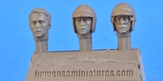 Immense Miniatures F016-32 1/32 Resin Molded Figure - 1960's Replacement Heads