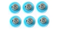 H&R Racing HR0227-6 27 Tooth 48 Pitch Crown Gear for 1/8" Axle 6 Pack