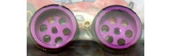 JK Products JK87241DP 5/8" Diameter Purple Anodized Aluminum Front Wheels