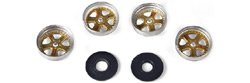 MRSLOTCAR MR7801 Wheel Inserts for Mazda 787B with Brake Discs