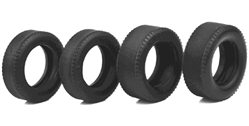 Ninco N80525 1/32 "Classic" Treaded Tires - Set of 4 tires - 2 Narrow & 2 Wide
