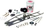 Parma P582K 1/24 EDGE Drag Chassis Kit - 1/24 Scale Inline Chassis for C Can or D can motors.