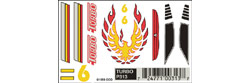 PINECAR PC313 Turbo Dry Transfer Decals