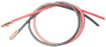 Professor Motor PMTR1052 1/32 silicone lead wire 2x6"(15cm) blk/red with high performance ends