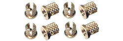 Professor Motor PMTR7012 #4-40 Flanged Brass knurled inserts for plastic parts
