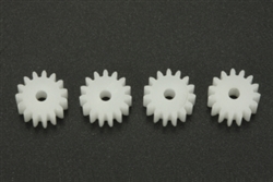SCALEAUTO SC-1015 Nylon Plastic Pinions 15 Tooth for 2mm motor shaft