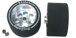 SCALEAUTO SC-2624 ProComp-2 1/24 Foam Rubber Tires 27.5 x 16mm 3mm Axle