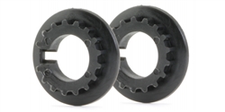 Slot.it SICH100 17 Tooth Pulley for 4WD System - Black  - 2 / card