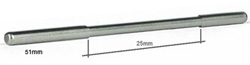 Slot.it SIPA01-51R Axle - 3/32" diameter x 51mm long - 2 / package - Turned center section