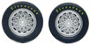 Slot.it SIPA45 wheel inserts for Chaparral 2E - fits SIPA17/SIPA24 size wheels