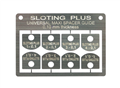 Sloting Plus SP069003 0.1mm MAXI Stainless Steel GUIDE spacers for 1/32 guides x 8