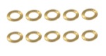 Champion 717s_CH 3/32" (2.38mm) axle spacers - brass 10 pcs - 0.015" (0.38mm) thick