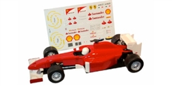 ALLSLOTCAR ASGP068 EVO F1 Slot Car Red w/Decals