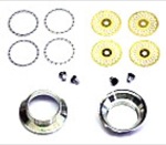 BRM BRMS-018 Wheel inserts with trim rings - BBS Gold Color (set of 4)