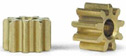 BRM BRMS-030 9T brass pinion - 2 pinions / package