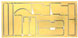 BRM BRMS-035 photo etched brass weight set for Porsche 962C/IMSA cars 0.5mm thick