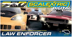 Scalextric C1310T Digital "Law Enforcer" 3 Car Racing Set