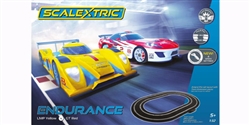 Scalextric C1399T 1/32 Analog Racing Set "ENDURANCE SET LMP YELLOW VS GT RED"