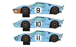 PREORDER Scalextric C3896A Legends Ford GT40 LeMans 1968 - Gulf Triple Pack - Limited Edition