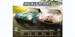 PREORDER Scalextric C3898A Jaguar E-Type Roadster Legends Twin Pack