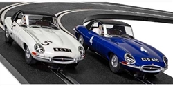 Scalextric C4062A JAGUAR E-TYPE FIRST WIN 1961 TWIN PACK