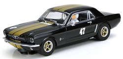 Scalextric C4405 Ford Mustang - No.47 Black and Gold