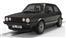 PREORDER Scalextric C4692 Volkswagen Golf MK1 GTI - Black