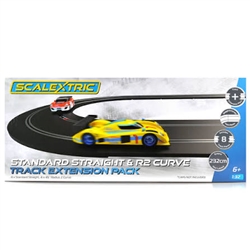 Scalextric C8198 Scalextric R2 Curve and Straight  (8 pcs) Track Extension Pack