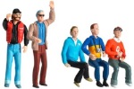 Carrera CAR21106 1/32 Spectator Figures - Set of 5 pcs. nicely painted