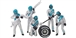 Carrera CAR21133 1/32 Mechanics Figures - Set of 5 pcs. nicely painted
