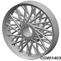 CG Slotcars CGWI1403 Wire Wheel - 14mm Wheel Insert