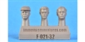 Immense Miniatures F021-32 1/32 Resin Molded Figure - Civilian Heads