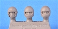 Immense Miniatures F032-32 1/32 Resin Molded Figure - Helmeted Heads