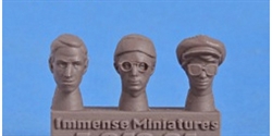 Immense Miniatures F042-24 1/24 Resin Molded Figure - Civilian Heads #2