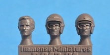 Immense Miniatures F043-32 1/32 Resin Molded Figure - Bruce McLaren Heads