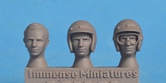 Immense Miniatures F044-32 1/32 Resin Molded Figure - John Surtees Heads