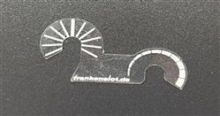 Frankenslot FS8800LI Scale sticker for Frankenslot Speedflow Triple Left