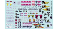GOFER RACING DECALS; DECAL SHEET WITH CARBON FIBER; CAR; GOF-11048