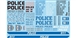 GOFER RACING GOF11024 1/24 / 1/24 Modern Police Decal Sheet