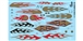 GOFER RACING GOF11030 1/24 / 1/25 "GOLD FLAMES" Decal Sheet