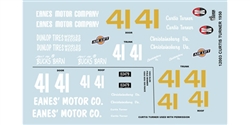 GOFER RACING GOF12003 1/24 / 1/25 Curtis Turner 1950 Oldsmobile Decal Sheet