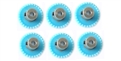 H&R Racing HR0229-6 29 Tooth 48 Pitch Crown Gear for 1/8" Axle 6 Pack