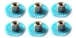 H&R Racing HR0231-6 31 Tooth 48 Pitch Crown Gear for 1/8" Axle 6 Pack
