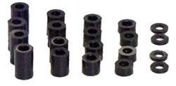 H&R Racing HR0601 Plastic Spacers for 1/8" Axle - Graduated Sizes